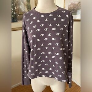 Champion NWOT Athletic Wear light purple cropped sweatshirt size XL